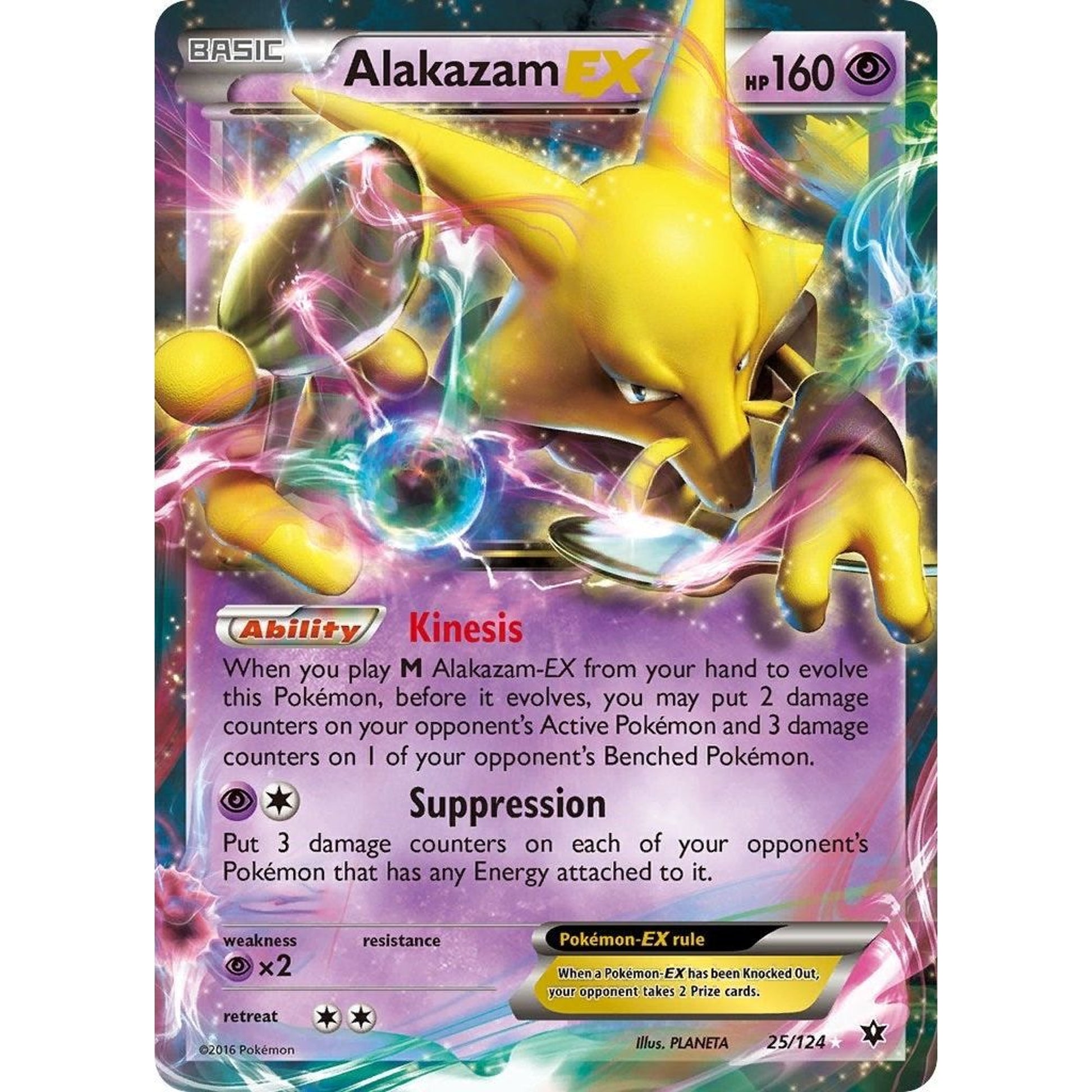 Image for Alakazam EX (25/124) (FCO) - Pokemon