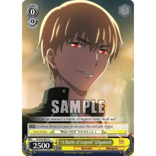 Image for "A Battle of Legend" Gilgamesh (FS/S36-E017 C) (FS/S36) - Weiss Schwarz