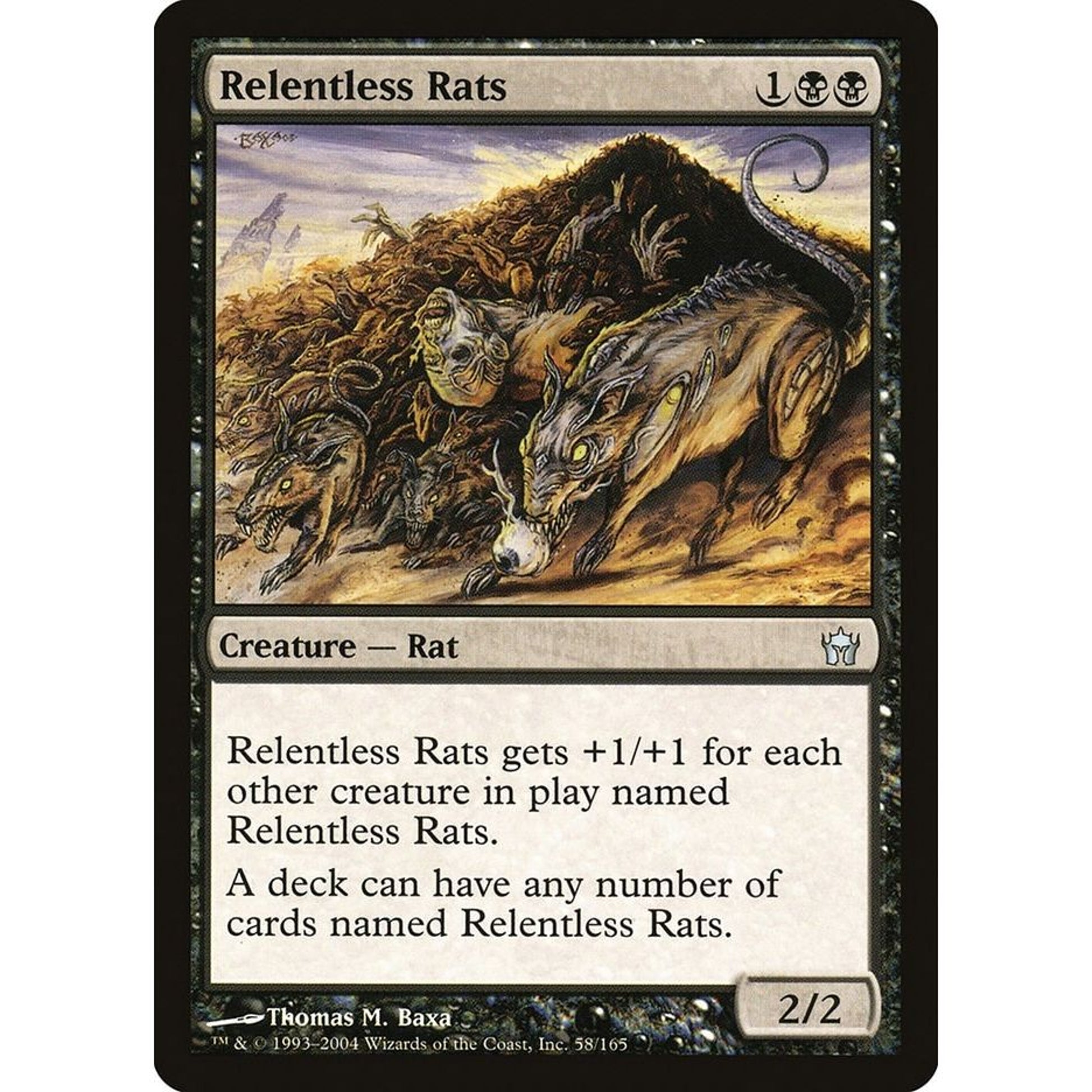 Image for Relentless Rats (58) (5DN) - Magic: The Gathering