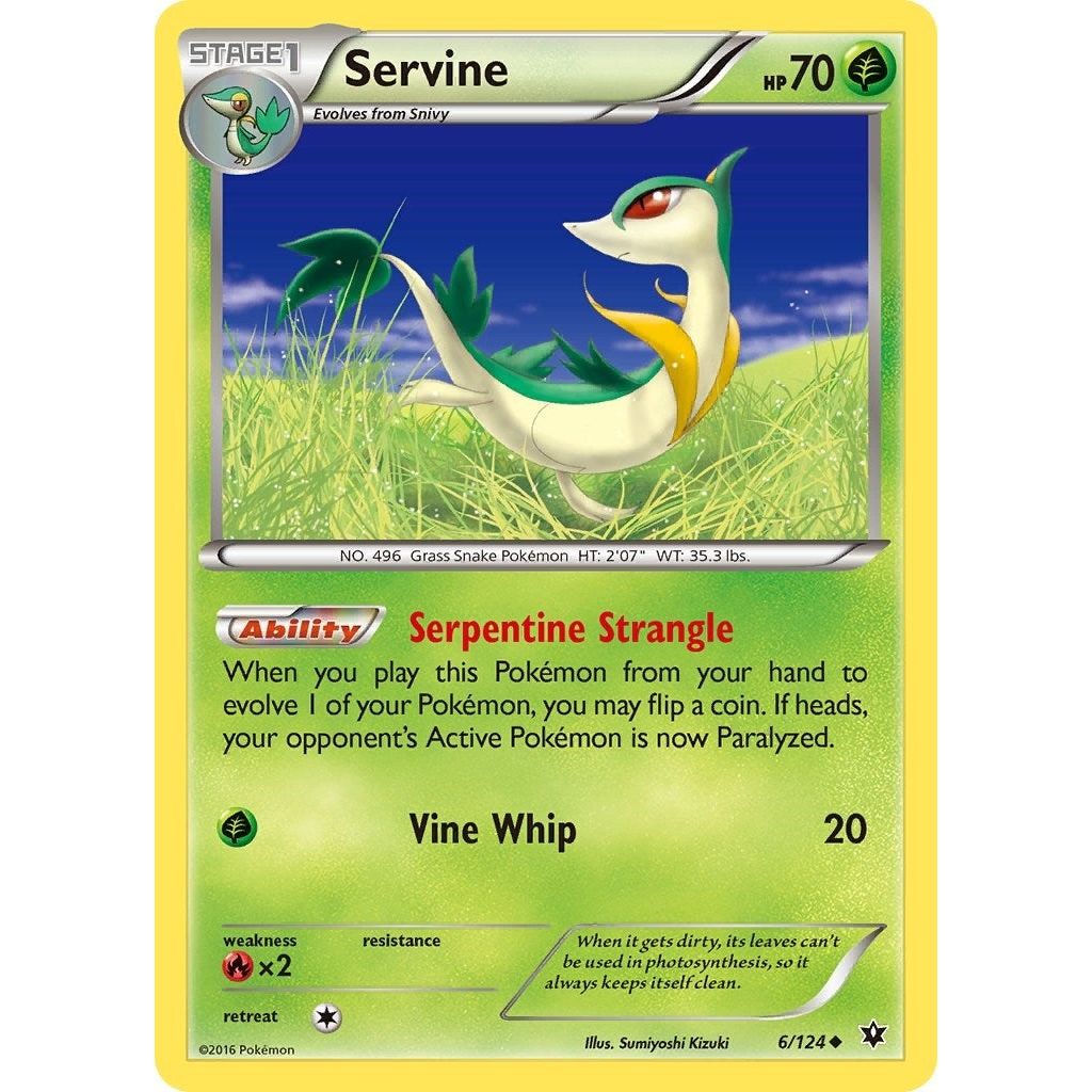 Image for Servine (6/124) (FCO) - Pokemon