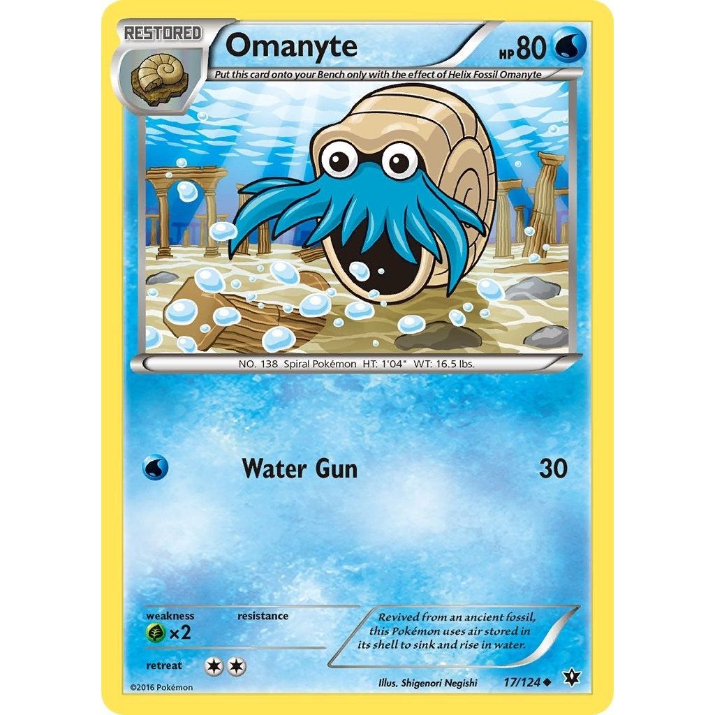 Image for Omanyte (17/124) (FCO) - Pokemon