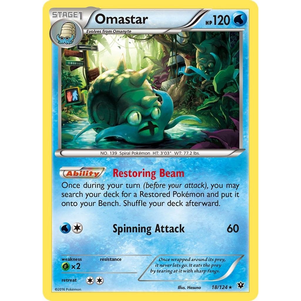 Image for Omastar (18/124) (FCO) - Pokemon