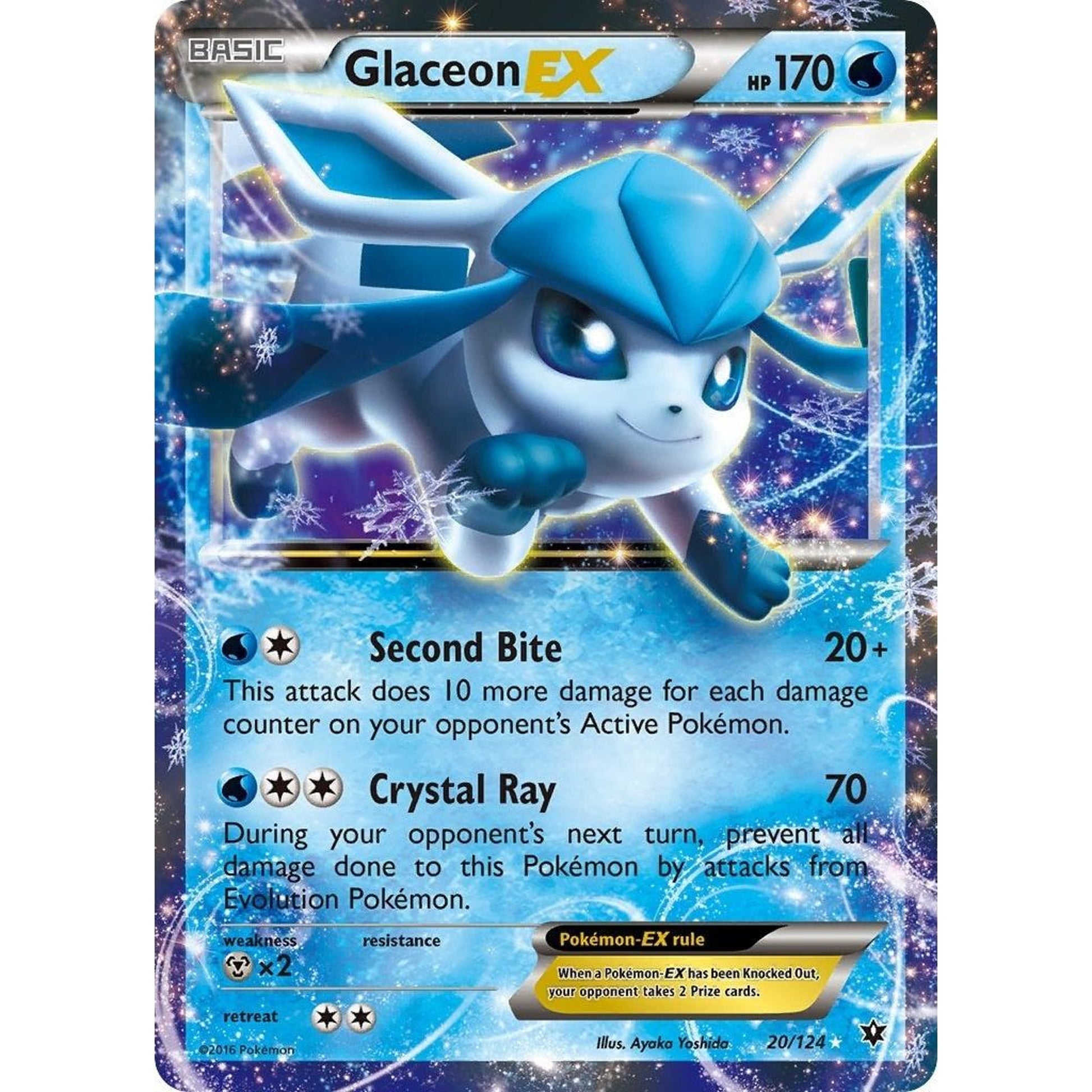 Image for Glaceon EX (20/124) (FCO) - Pokemon