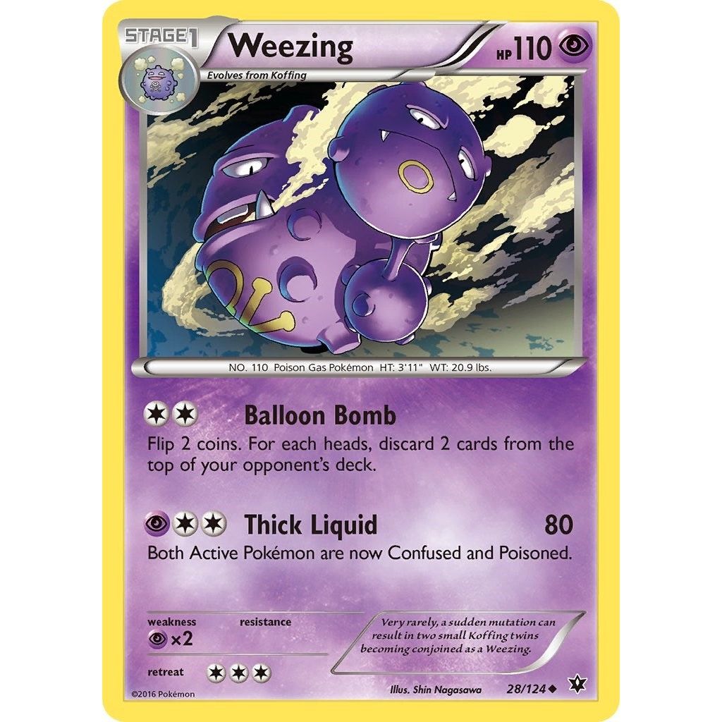 Image for Weezing (28/124) (FCO) - Pokemon