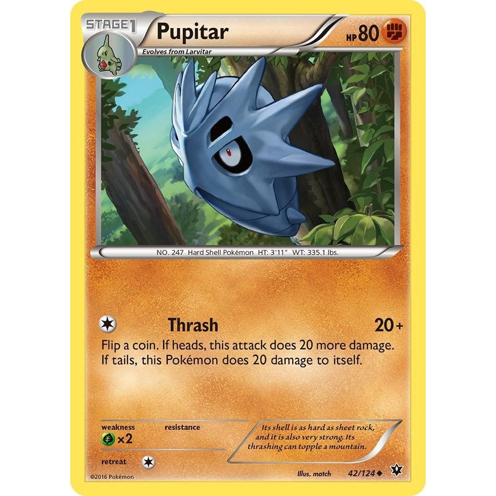 Image for Pupitar (42/124) (FCO) - Pokemon