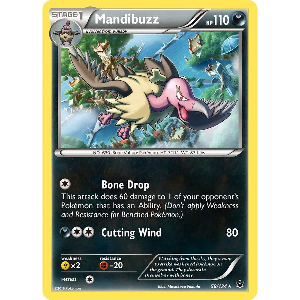 Image for Mandibuzz (58/124) (FCO) - Pokemon