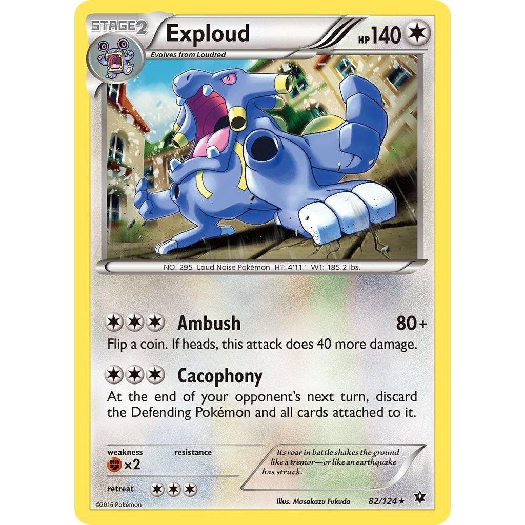 Image for Exploud (82/124) (FCO) - Pokemon