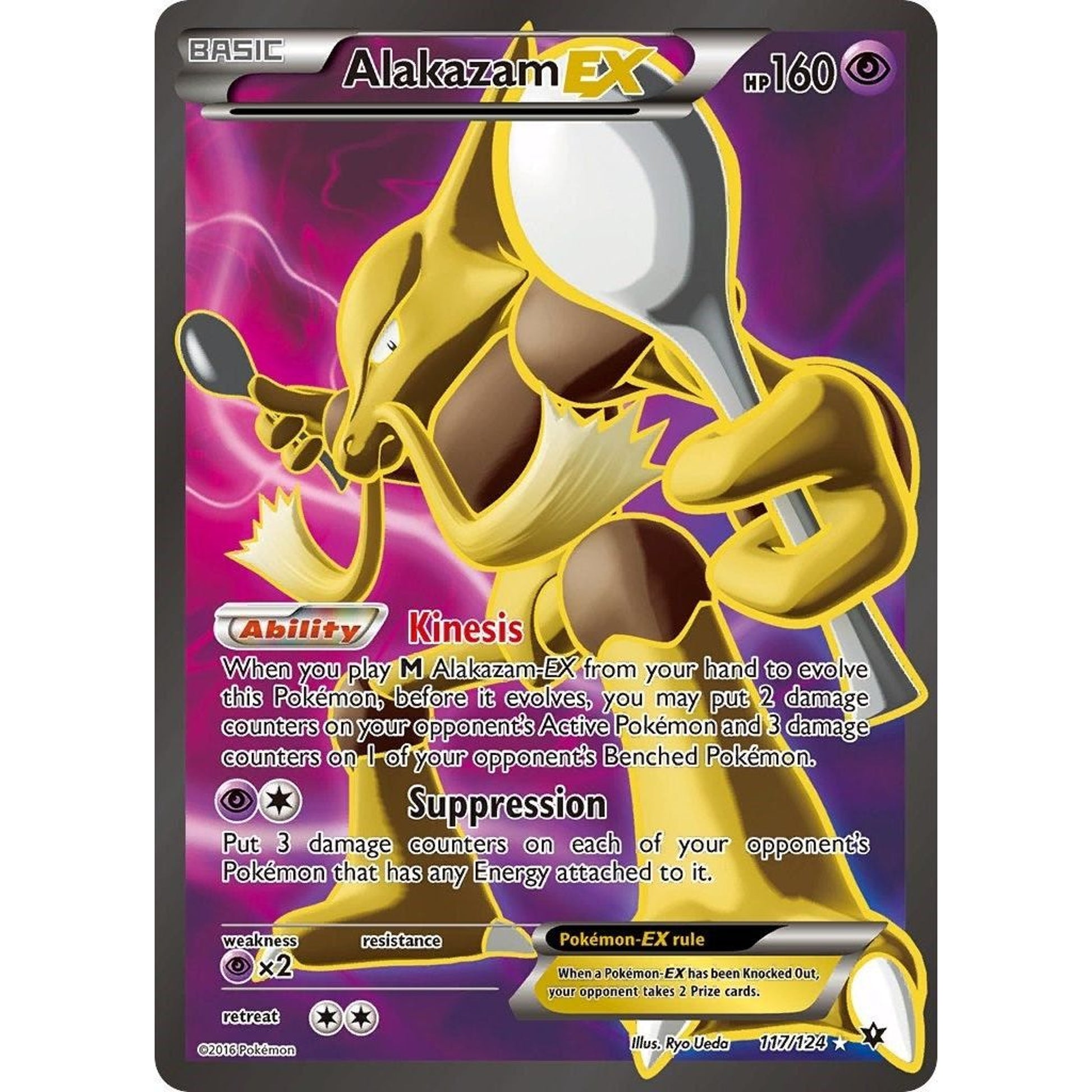 Image for Alakazam EX (Full Art) (117/124) (FCO) - Pokemon