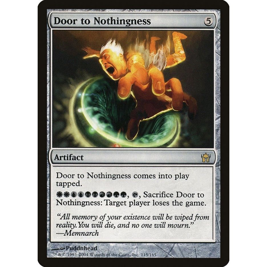 Image for Door to Nothingness (115) (5DN) - Magic: The Gathering