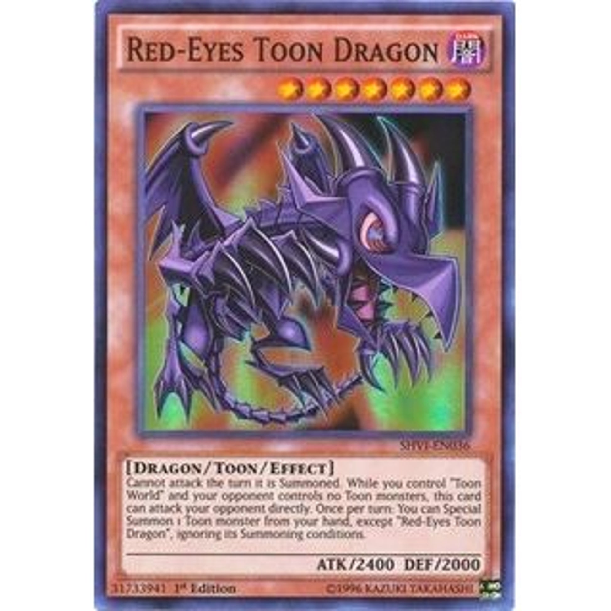 Image for Red-Eyes Toon Dragon (SHVI-EN036) (SHVI) - YuGiOh