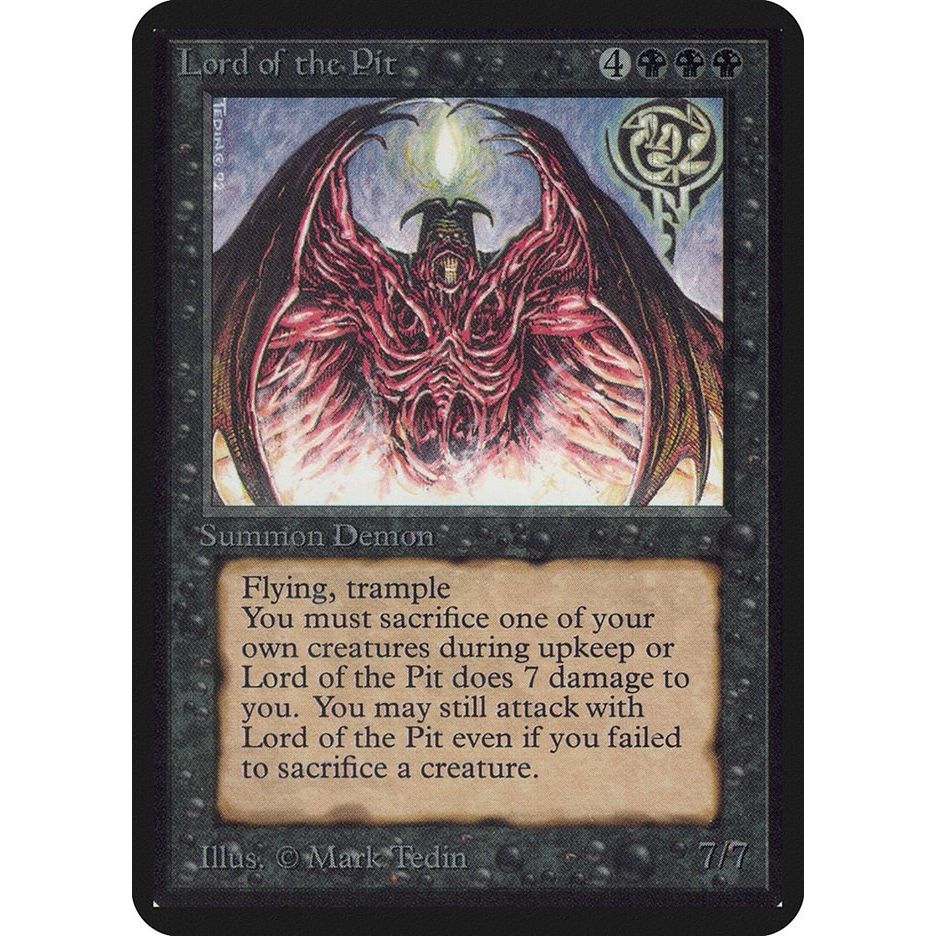Image for Lord of the Pit (LEA) - Magic: The Gathering