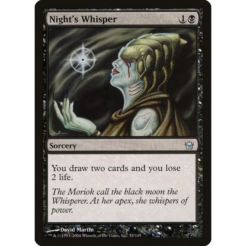 Image for Night's Whisper (55) (5DN) - Magic: The Gathering