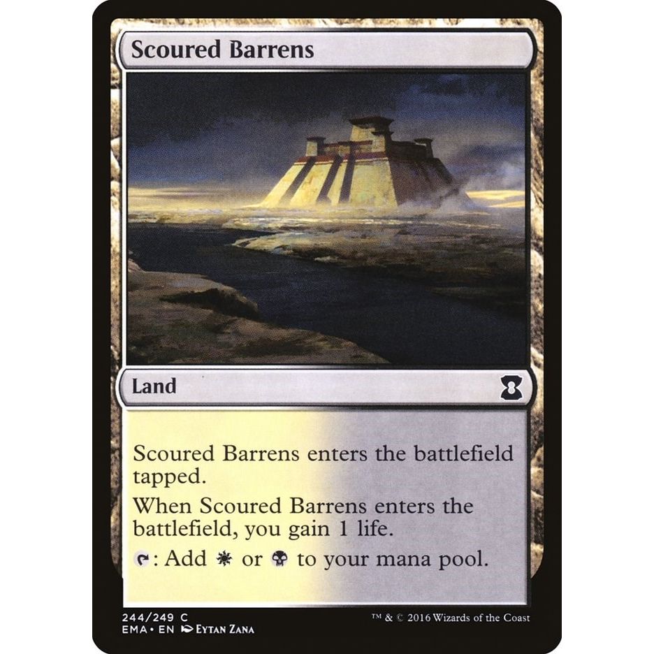 Image for Scoured Barrens (244) (EMA) - Magic: The Gathering