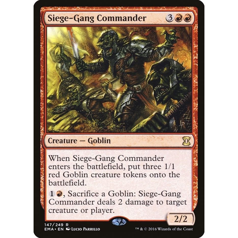 Image for Siege-Gang Commander (147) (EMA) - Magic: The Gathering