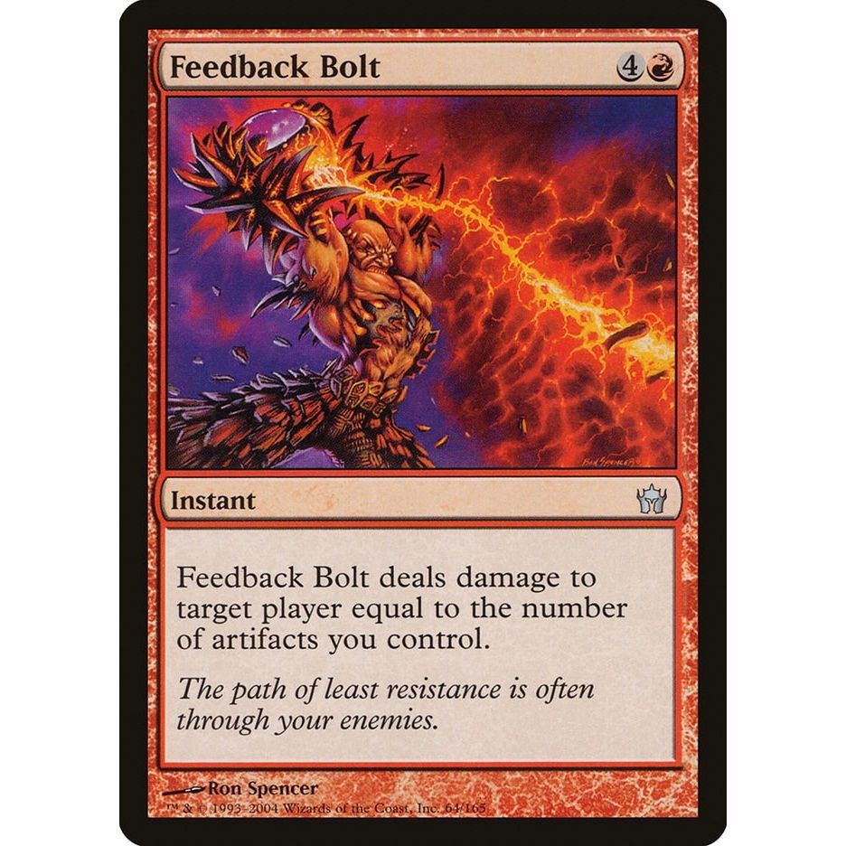 Image for Feedback Bolt (64) (5DN) - Magic: The Gathering