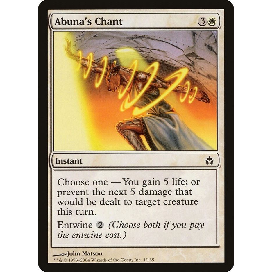 Image for Abuna's Chant (1) (5DN) - Magic: The Gathering