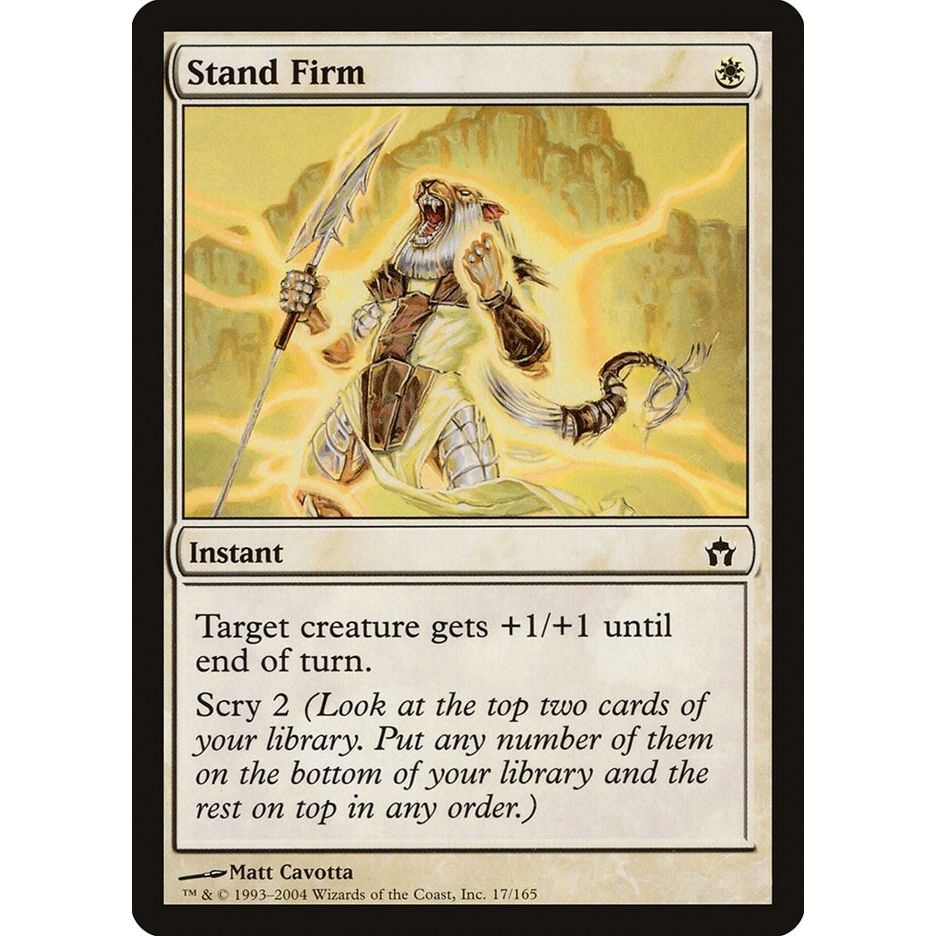 Image for Stand Firm (17) (5DN) - Magic: The Gathering