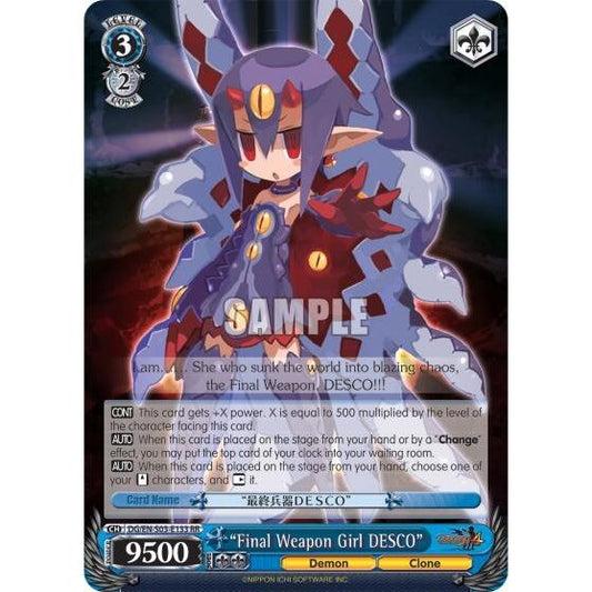 Image for "Final Weapon Girl DESCO" (DG/EN-S03-E133 RR) (DG/EN-S03) - Weiss Schwarz