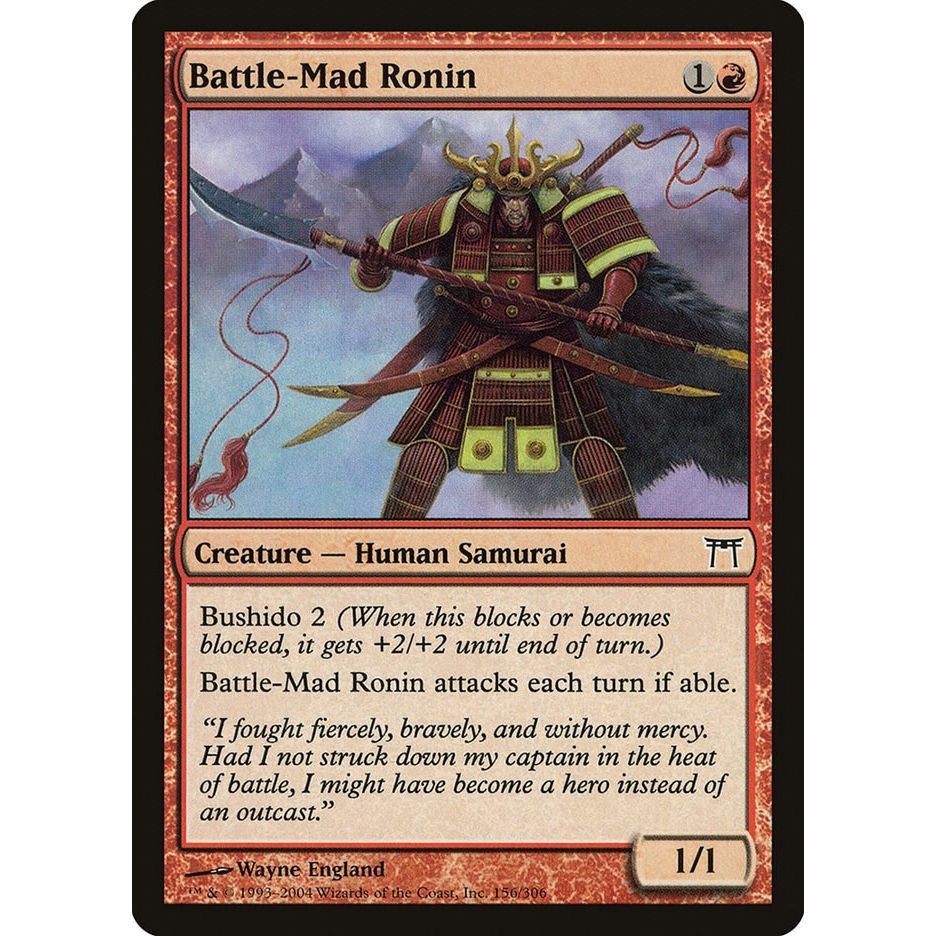 Image for Battle-Mad Ronin (156) (CHK) - Magic: The Gathering