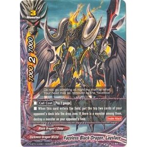 Image for Faceless Black Dragon, Laysface (D-BT01A-EB01/0050EN) (D-BT01A) - Future Card BuddyFight