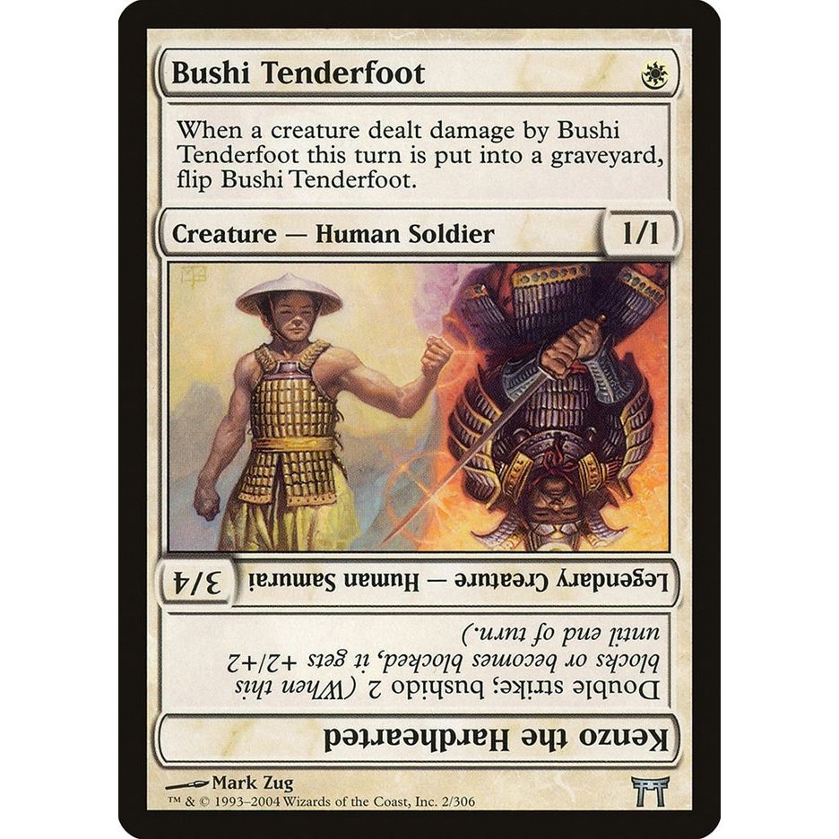Image for Bushi Tenderfoot // Kenzo the Hardhearted (2) (CHK) - Magic: The Gathering