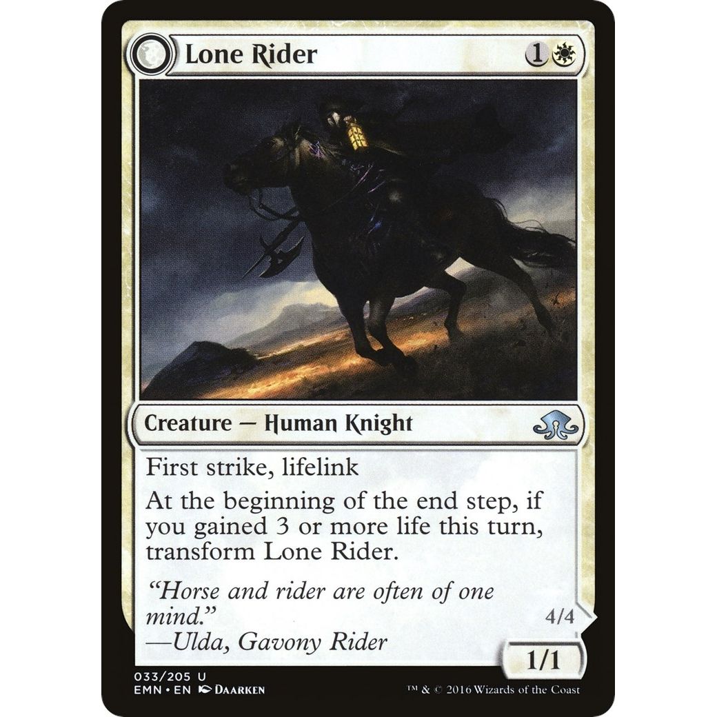 Image for Lone Rider (33) (EMN) - Magic: The Gathering