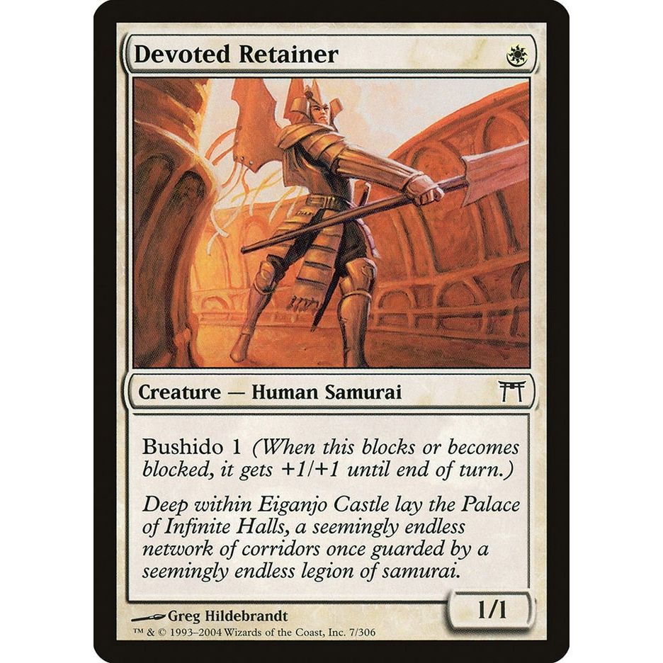 Image for Devoted Retainer (7) (CHK) - Magic: The Gathering