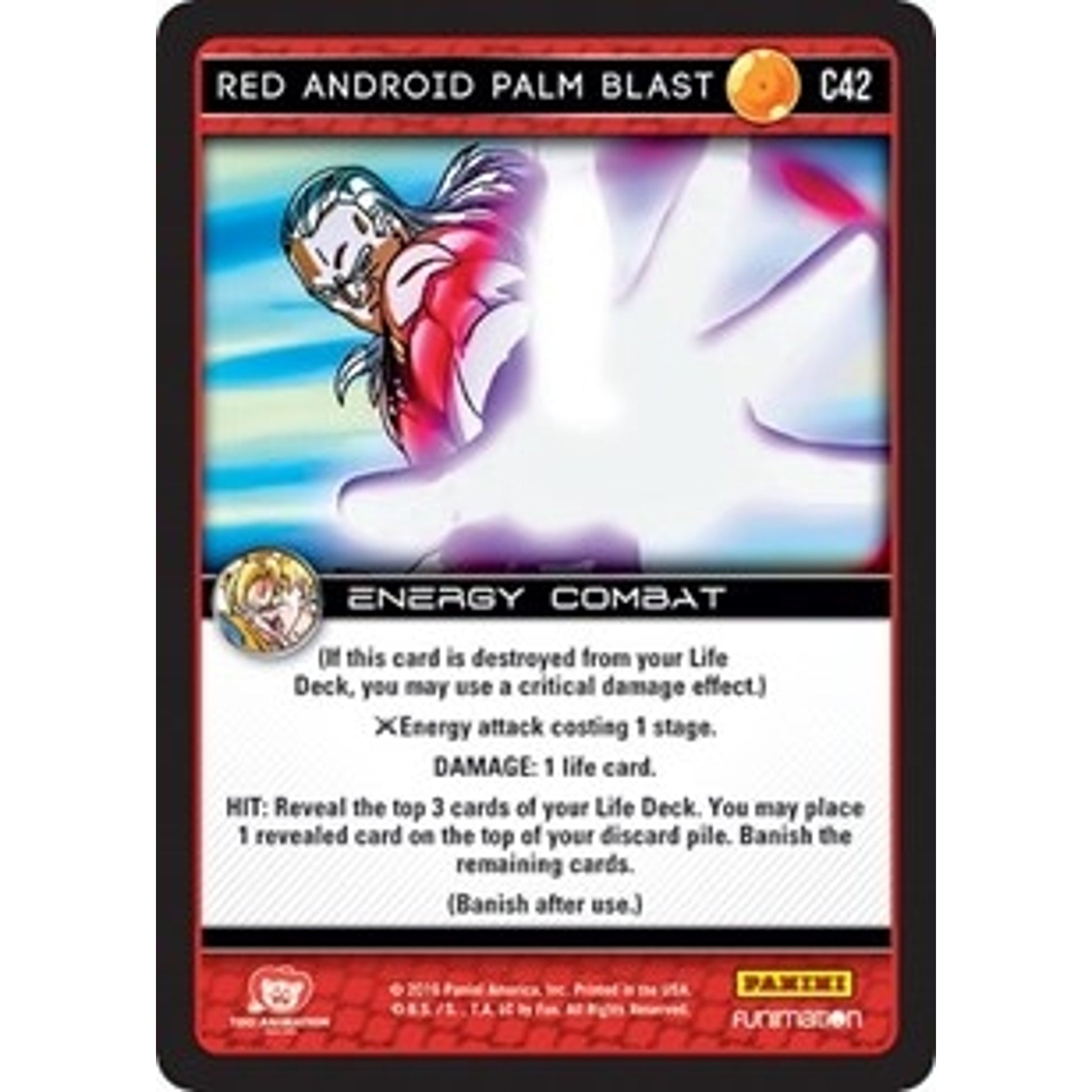 Image for Red Android Palm Blast (C42) (VEN) - Dragon Ball Z TCG
