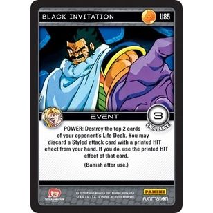 Image for Black Invitation (U85) (VEN) - Dragon Ball Z TCG