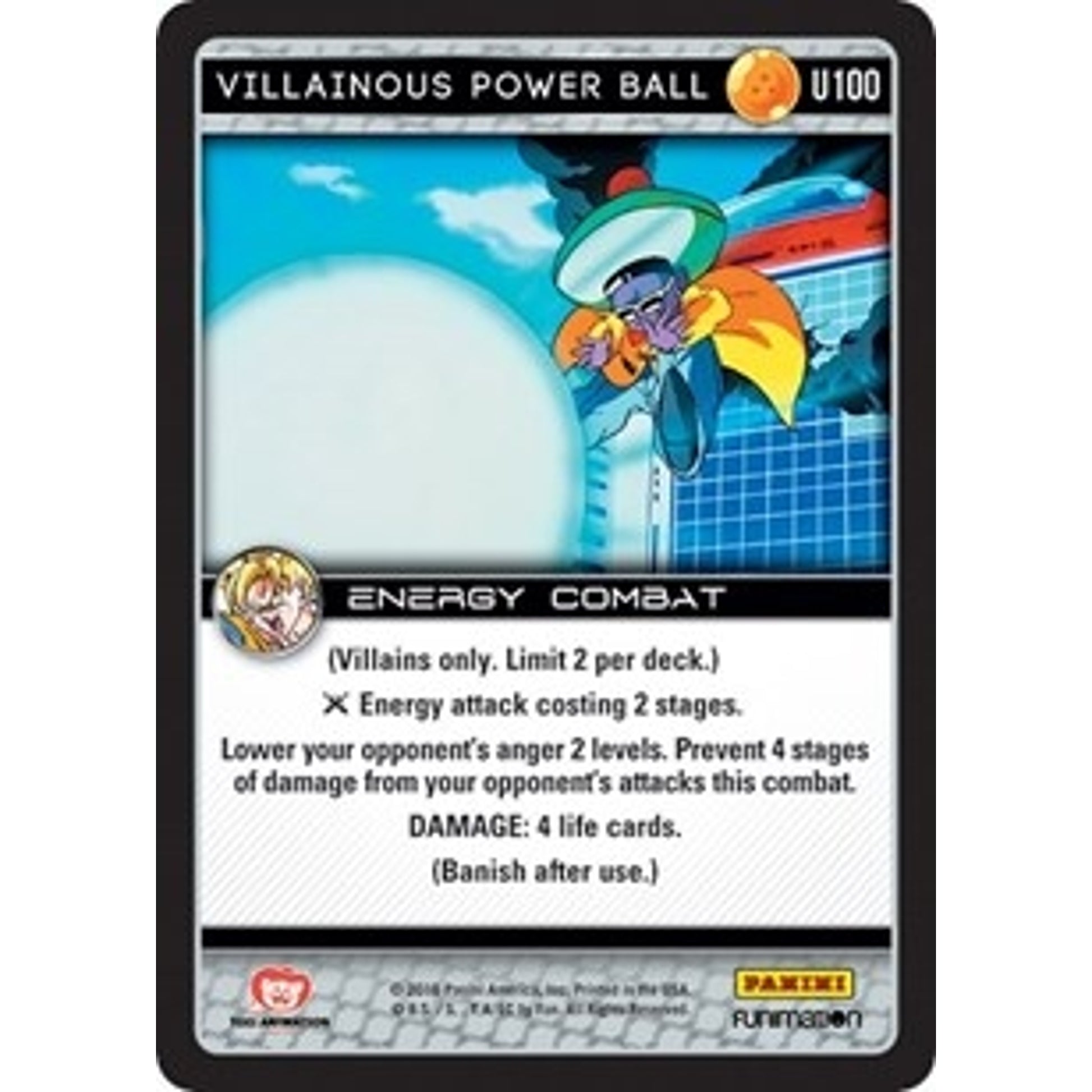 Image for Villainous Power Ball (U100) (VEN) - Dragon Ball Z TCG