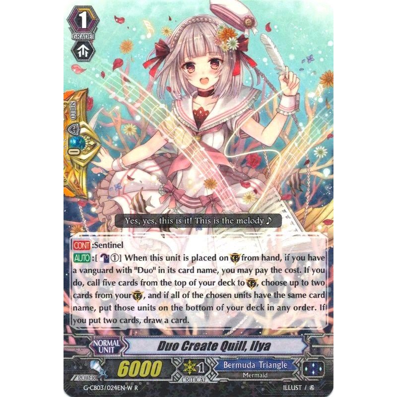 Image for Duo Create Quill, Ilya (White) (G-CB03/024EN W) (G-CB03) - Cardfight Vanguard
