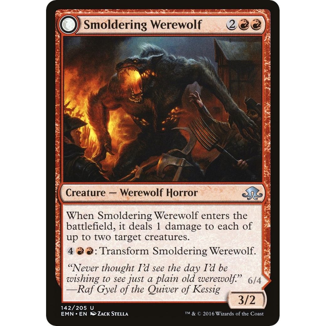 Image for Smoldering Werewolf (142) (EMN) - Magic: The Gathering