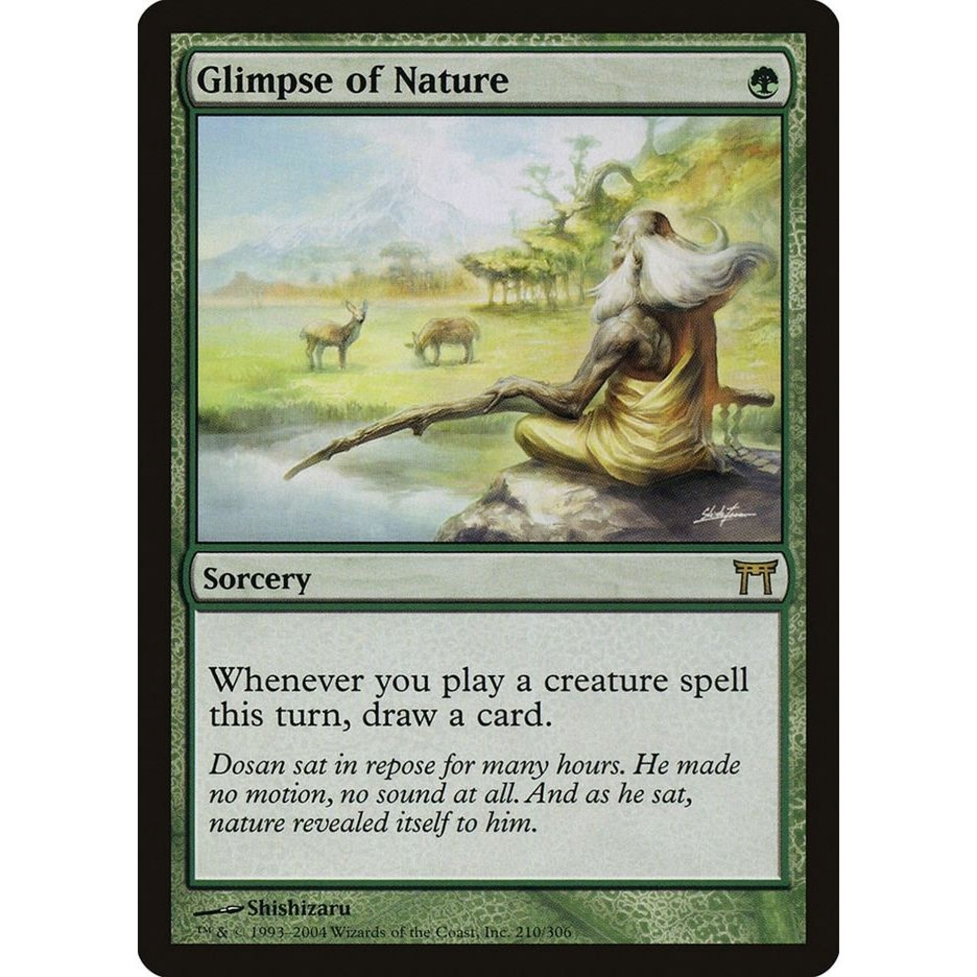 Image for Glimpse of Nature (210) (CHK) - Magic: The Gathering