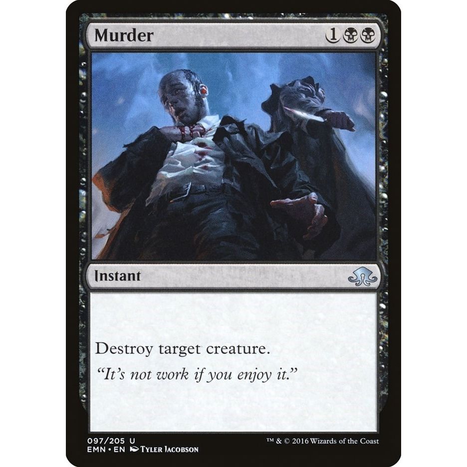 Image for Murder (97) (EMN) - Magic: The Gathering