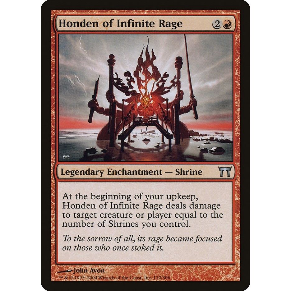 Image for Honden of Infinite Rage (172) (CHK) - Magic: The Gathering