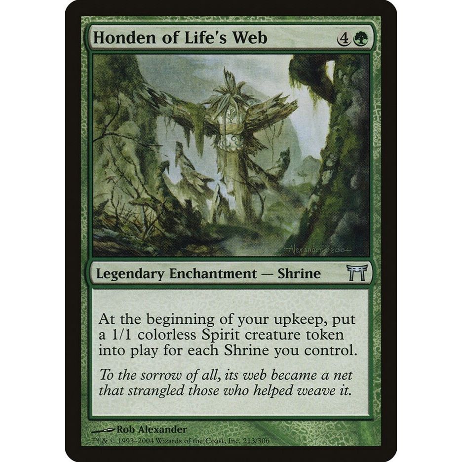Image for Honden of Life's Web (213) (CHK) - Magic: The Gathering