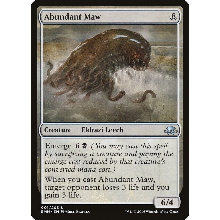 Image for Abundant Maw (1) (EMN) - Magic: The Gathering