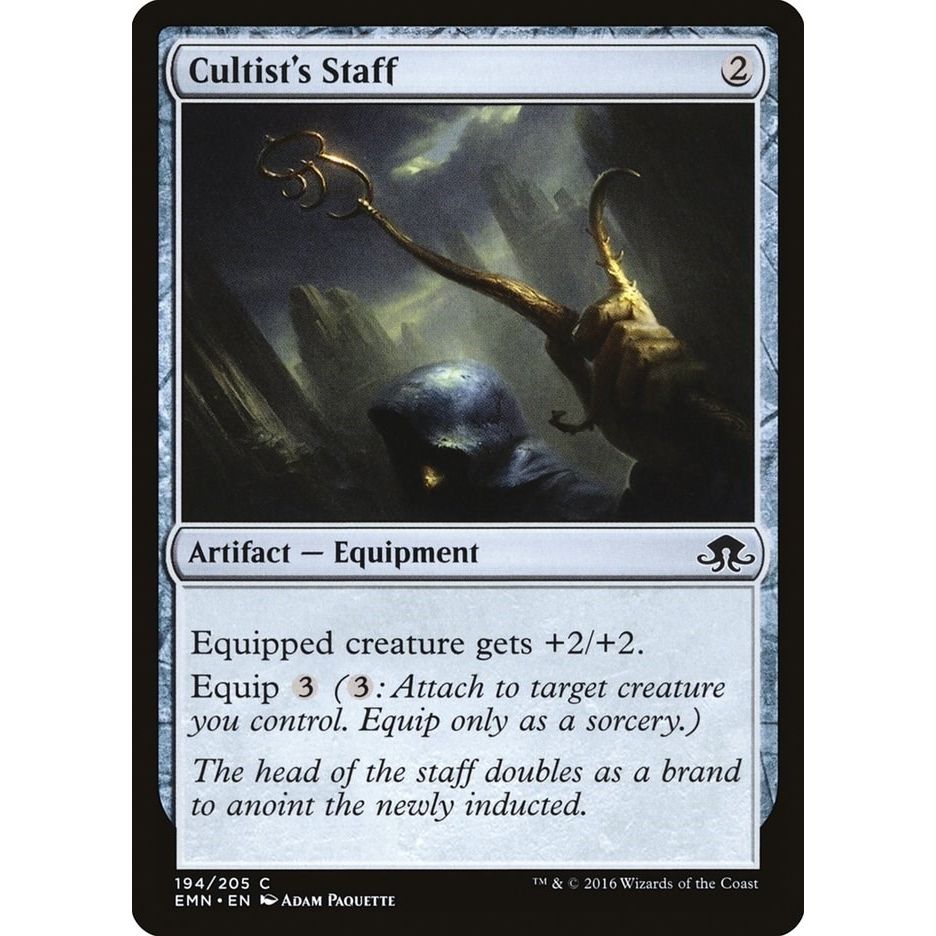 Image for Cultist's Staff (194) (EMN) - Magic: The Gathering