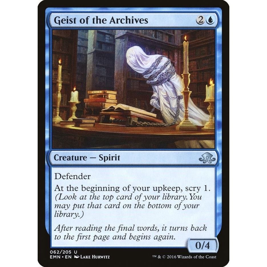 Image for Geist of the Archives (62) (EMN) - Magic: The Gathering