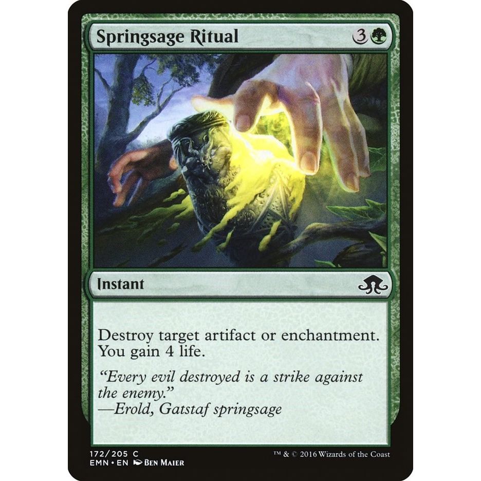Image for Springsage Ritual (172) (EMN) - Magic: The Gathering