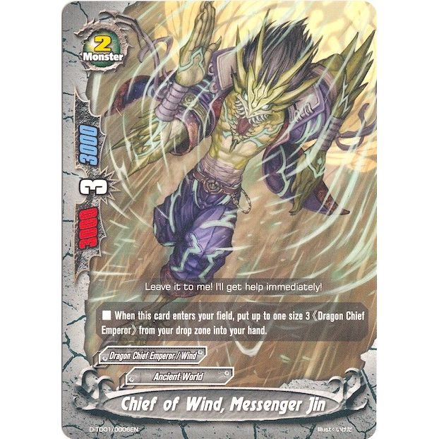 Image for Chief of Wind, Messenger Jin (D-TD01/0006EN) (D-TD01) - Future Card BuddyFight