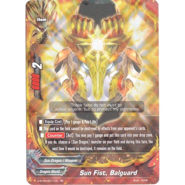 Image for Sun Fist, Balguard (D-BT02/0011EN) (D-BT02) - Future Card BuddyFight