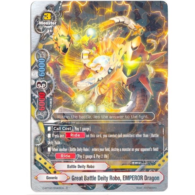 Image for Great Battle Deity Robo, EMPEROR Dragon (D-BT02/0043EN) (D-BT02) - Future Card BuddyFight
