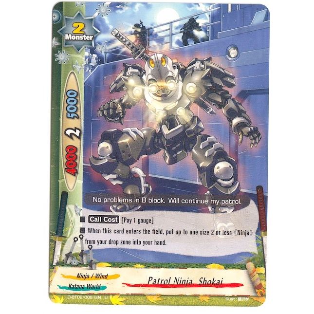 Image for Patrol Ninja, Shokai (D-BT02/0051EN) (D-BT02) - Future Card BuddyFight