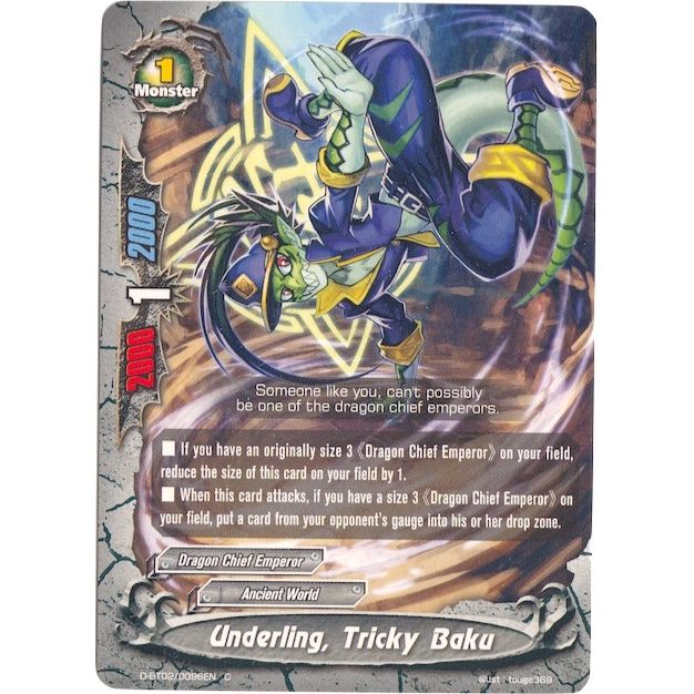 Image for Underling, Tricky Baku (D-BT02/0096EN) (D-BT02) - Future Card BuddyFight