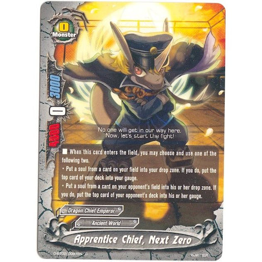 Image for Apprentice Chief, Next Zero (D-BT02/0097EN) (D-BT02) - Future Card BuddyFight