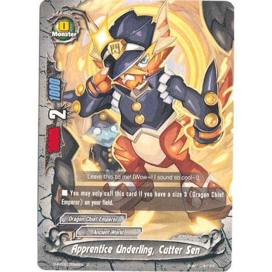 Image for Apprentice Underling, Cutter Sen (D-BT02/0098EN) (D-BT02) - Future Card BuddyFight