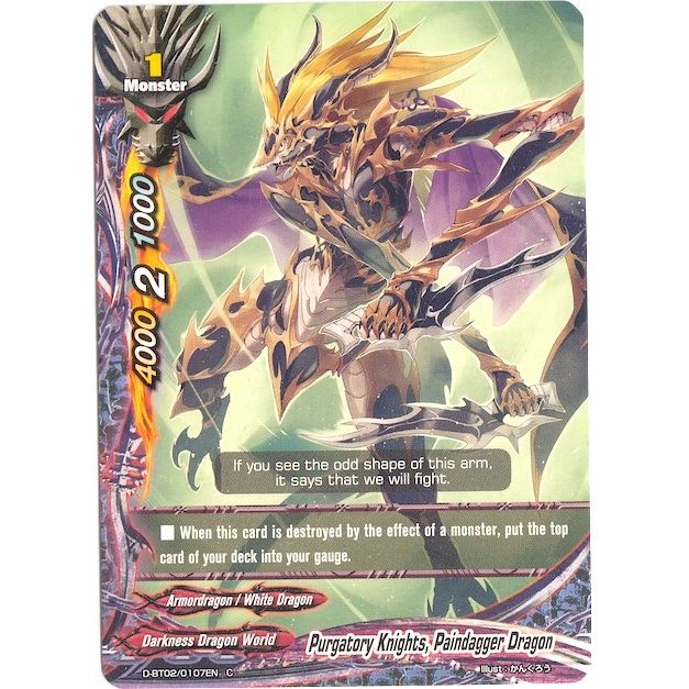 Image for Purgatory Knights, Paindagger Dragon (D-BT02/0107EN) (D-BT02) - Future Card BuddyFight