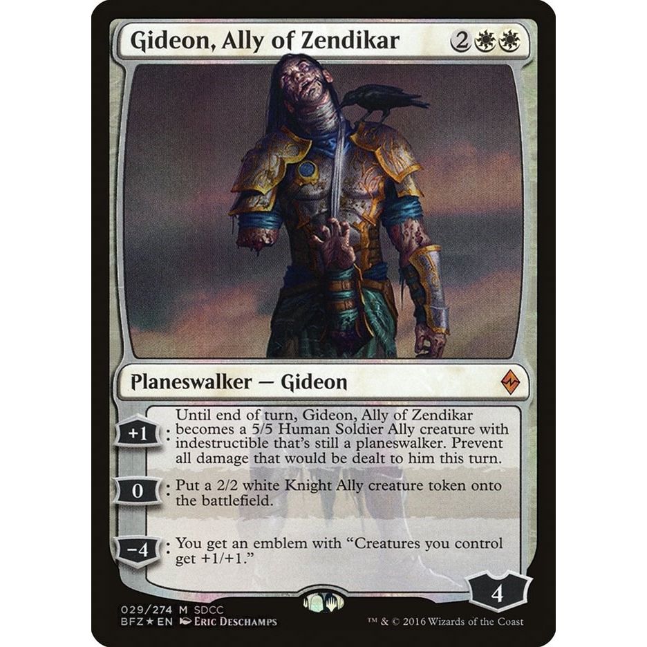 Image for Gideon, Ally of Zendikar (SDCC 2016 Exclusive) (29) (MEDIA) - Magic: The Gathering