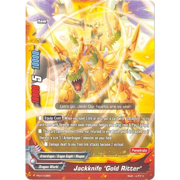 Image for Jackknife "Gold Ritter" (PR/0153EN) (PR) - Future Card BuddyFight
